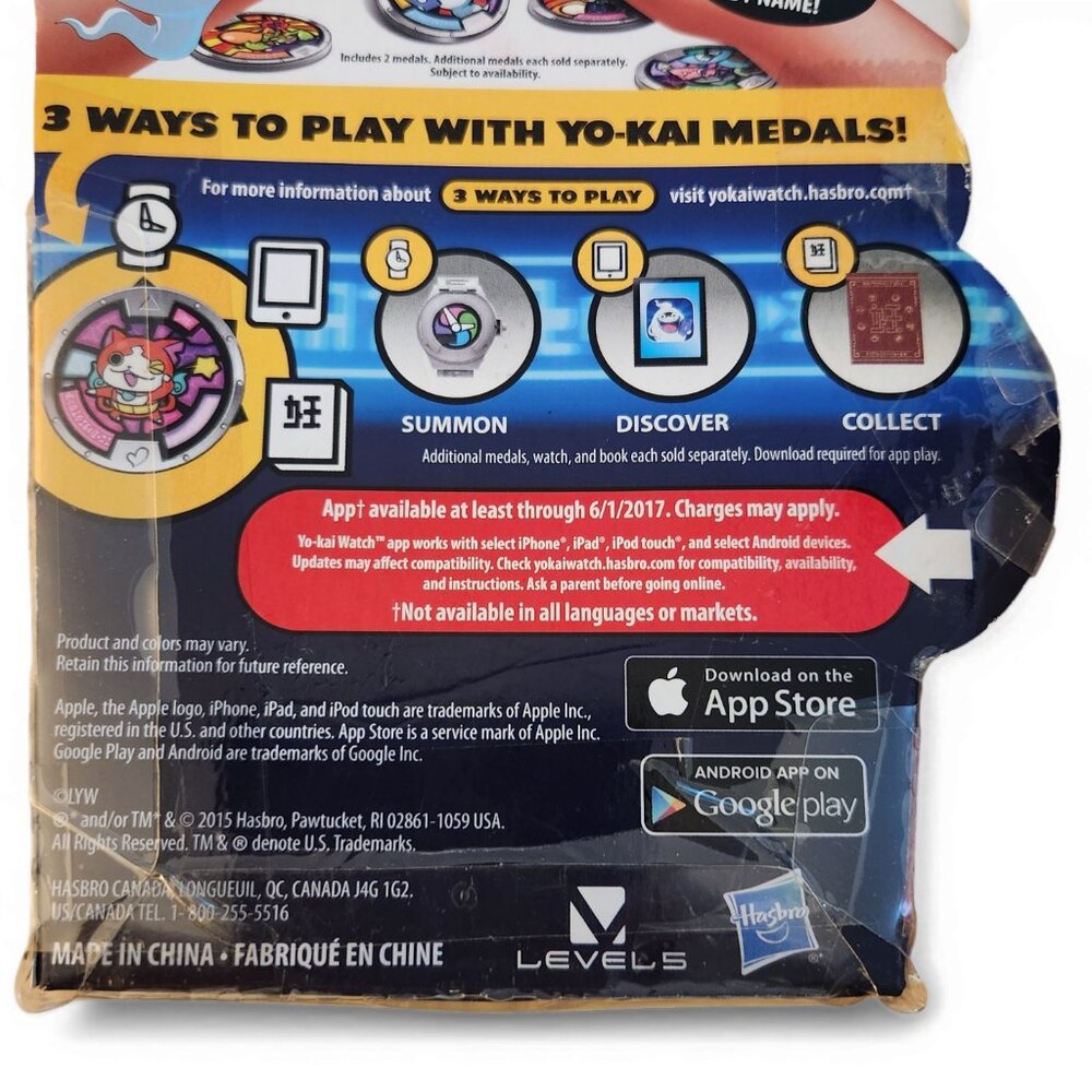 YO-KAI WATCH- Series 1 White with 2 Medals by Hasbro 2015 Lot of 2 - Picture 4 of 4